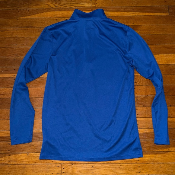 76ers NBA ULTRA GAME Quarter Zip, Long Sleeved Blue Top, Men’s Small - Picture 4 of 5